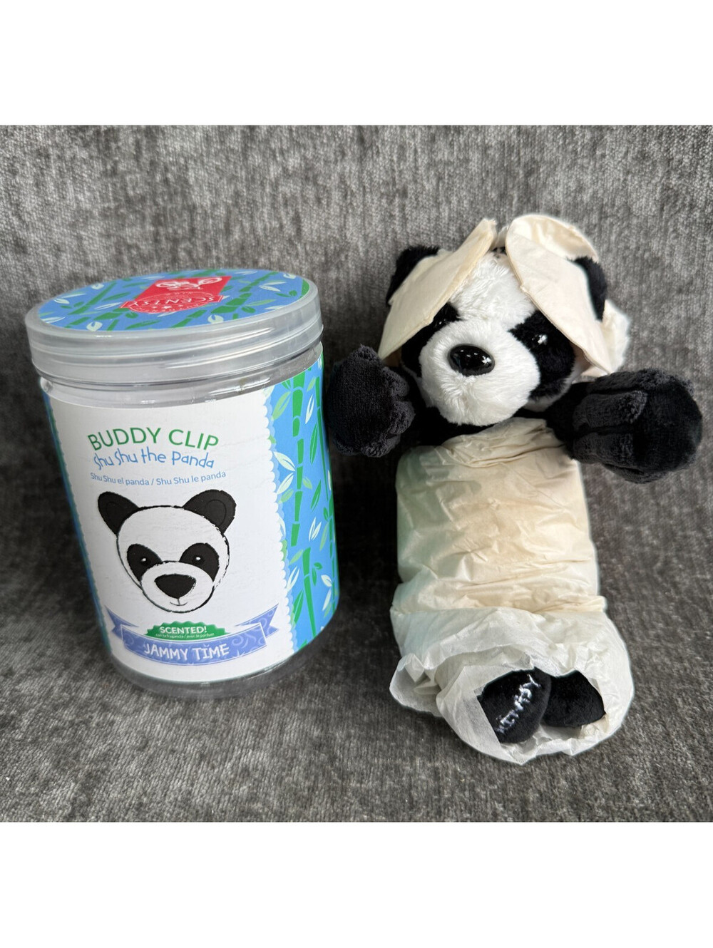 Scentsy Buddy Clip Shu Shu the Panda Scented Plush Jammy Time NIB